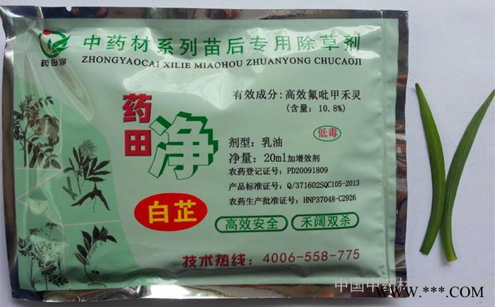 中药材 白芷（川芎 柴胡  北沙参）苗前苗后专用除草剂