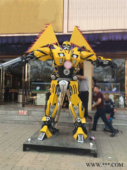 供应户外电动大黄蜂模型机器人     变形金刚机器人
