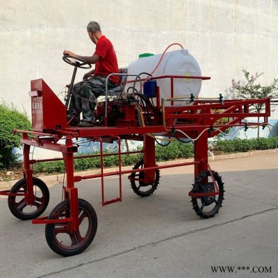 轮距可调喷药机 四轮液压折叠杆打药机 新型高架山药打药机