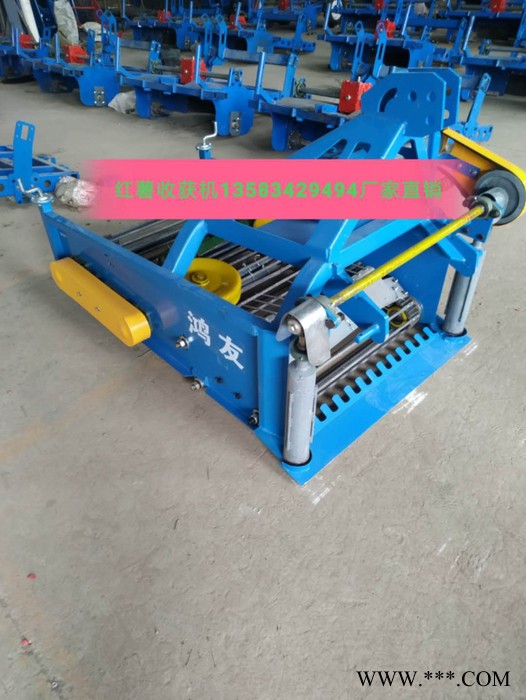 漏土块不伤皮红薯收获机 单人手扶后悬挂土豆收获机 可定制麦冬丹参药材收获机