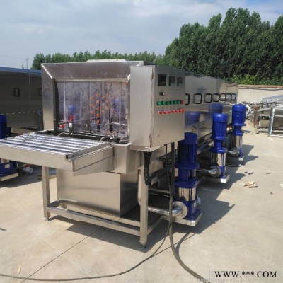 鼎鸿PL-5000型高压喷淋清洗机 大姜清洗机 洗姜机 洋姜清洗机 山药清洗机 洋葱清洗机 火龙果清洗机 榴莲清洗流水线