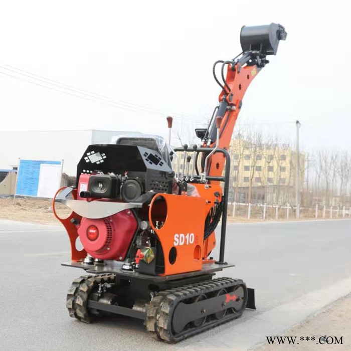 柳州家用挖山药的小型挖掘机 可以进院翻土的小挖机 微型挖掘机价格