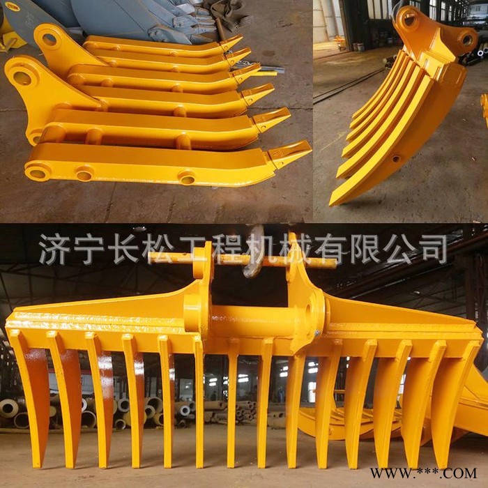 多齿松土器 挖药材挖山药农用耕地耙子 小挖机配套多齿松土耙