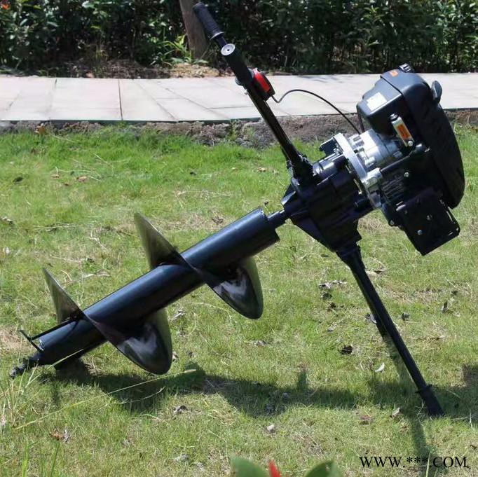 德鑫汽油机山药种植挖眼机 手提式果园果树种植施肥挖坑机马力大