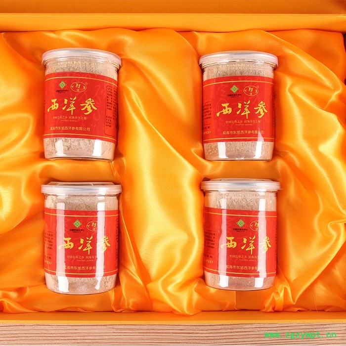 文登东旭西洋参400g花旗参超微粉红金龙四瓶100g*4滋补 礼盒