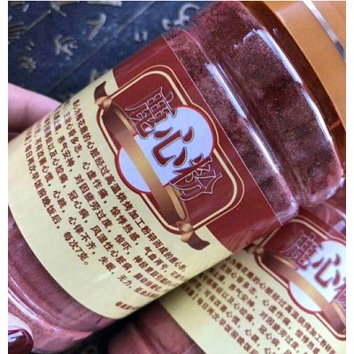 鹿心粉140克精美包装产品滋补东北特产产地批发包装人参药材西洋参吉林长白山煲汤泡酒炖服礼盒包装定双阳鹿乡打粉现磨细粉泡水