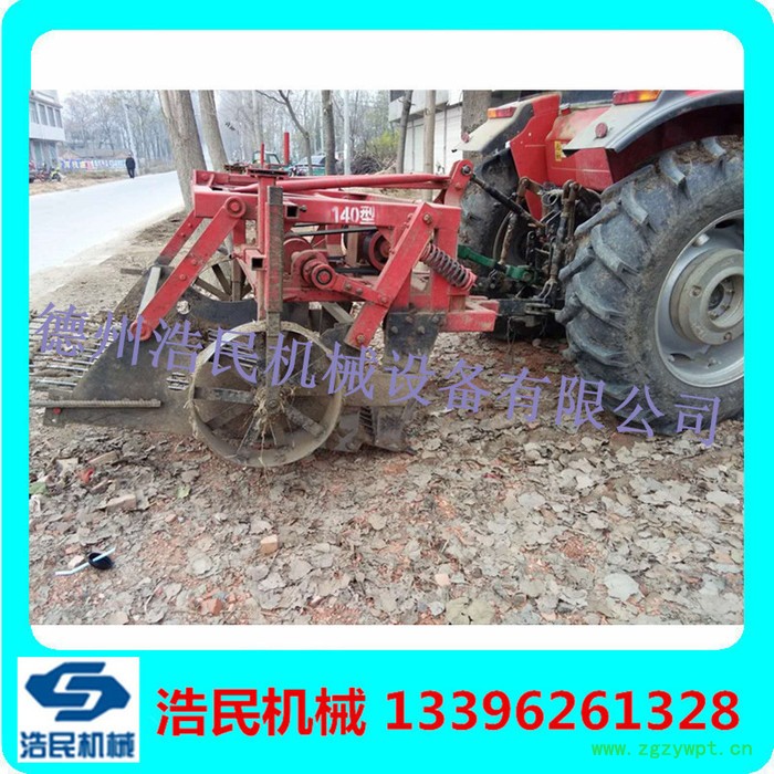 浩民机械拖拉机后置全自动药材收获机 药材收获机械可定制大型药材挖掘机