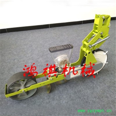 新龙县手推式蔬菜种子播种机 大型花卉药材点播机 谷子播种机K