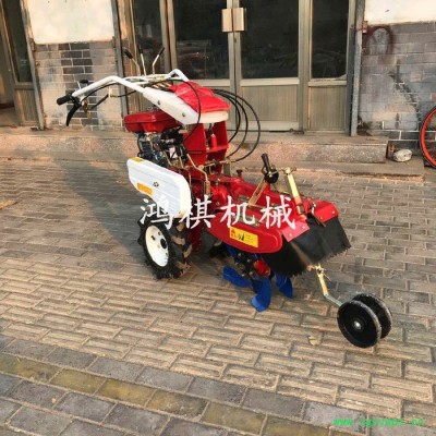 药材种植挖沟开沟机 鸿祺T烟地旱田开沟机 大马力柴油开沟机