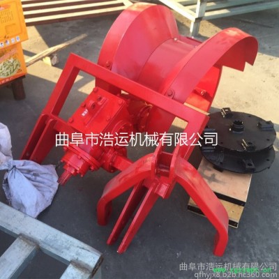 山东曲阜浩运机械四轮拖拉机带开沟机 农用水利灌溉开沟机 中药草药材种植开沟机