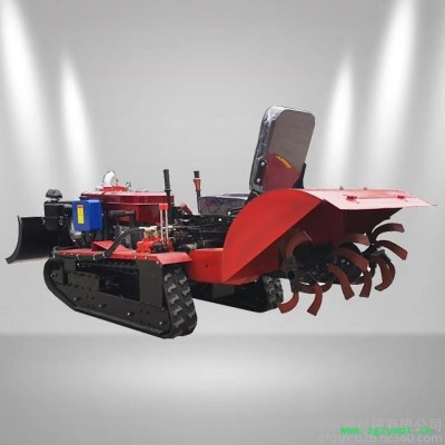 启硕机械35马力履带果园回填推土机 大棚开沟旋耕施肥机 园林除草打药推土机