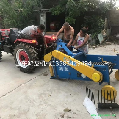 小型手扶土豆红薯收获机 多功能胡萝卜红薯收获机 新型不伤药可深挖药材收获机