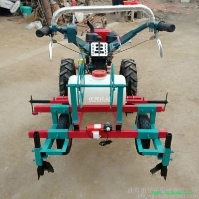 手扶拖拉机花生喷药打药腹膜一体机 起垄覆膜机 开沟机旋耕机