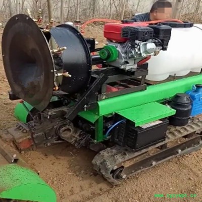 坦克设计升降自如开沟机 扬州履带式开沟施肥机 田园除草打药