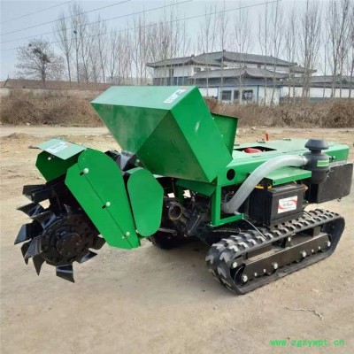 原地旋转履带开沟机/山药开沟机/省人力旋耕机/履带式旋耕机/葡萄园管理机