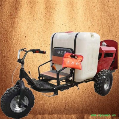 厂家**手推式高压汽油喷雾器 大棚果园拉管式打药机 园区排水开沟机富兴