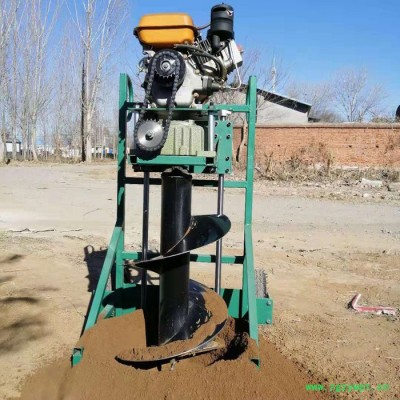 传动轴悬挂式挖坑机 196大功率打洞机 中药材种植挖坑机