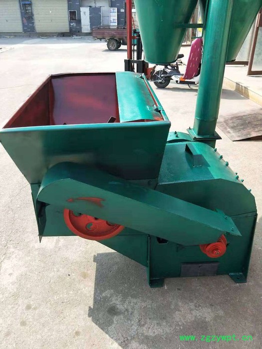 沙克龙无尘饲料机 除尘自动进料齿盘粉碎机 中草药破碎机