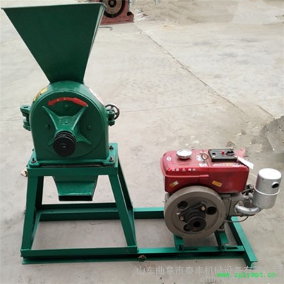 泰丰加工齿盘粮食粉碎机 株洲市稻类打粉机 中草药加工磨粉机特价