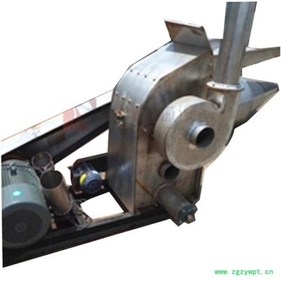 泰丰不锈钢材质锤片粉碎机 小型蔬菜秸秆粉碎机 多功能药材粉碎