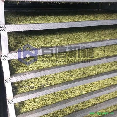 金银花烘干机 中草药带式干燥机 连续式金银花烘干设备