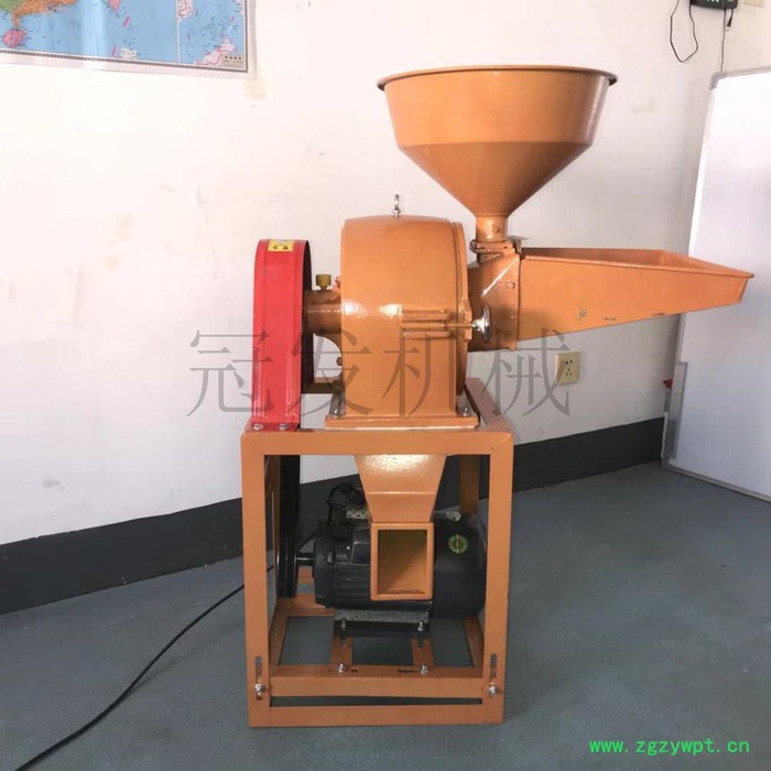 冠发 小型小麦磨面机 小麦面粉机设备 中药材粉碎机