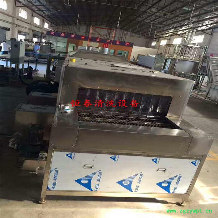 【恒泰】不锈钢管材管件超声波清洗机履带式不锈钢管除油去污清洗烘干线 带式干燥设备