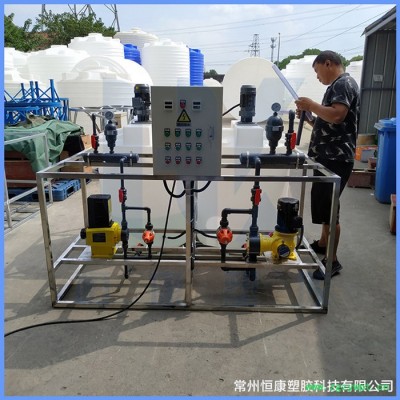 恒康500L水处理加药装置 pam加药桶 pe搅拌罐