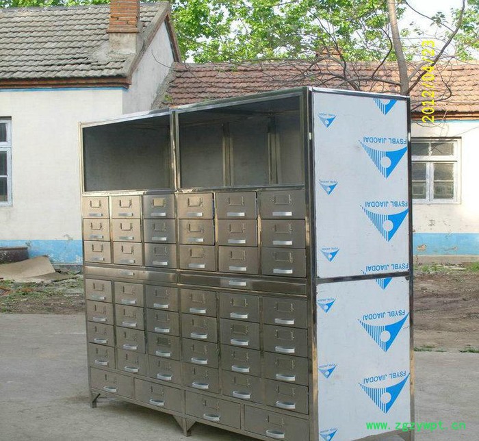 加工定制 非标带厨不锈钢中药柜 防潮防串药