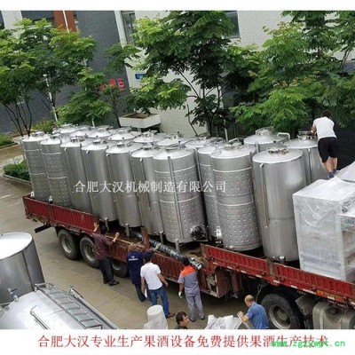 大汉 葡萄酒设备厂家 果酒发酵罐 葡萄酒不锈钢发酵罐