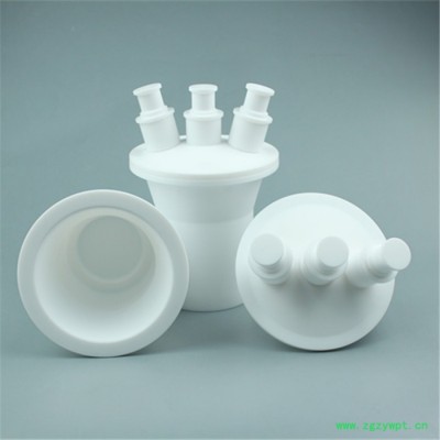 南京滨正红四氟反应罐聚四氟烧瓶多颈反应瓶24标准口反应器1000ml等