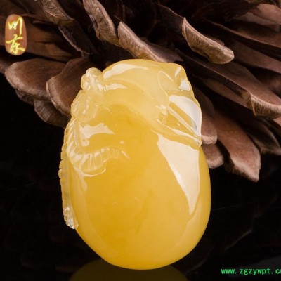 川东琥珀蜜蜡雕刻吊坠无优化原矿蜜蜡打磨挂饰91-1