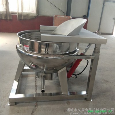 义康ZRG-600L 自动控温黄桃罐头夹层锅 可倾斜阿胶膏熬制夹层锅 羊汤羊下水煮肉锅