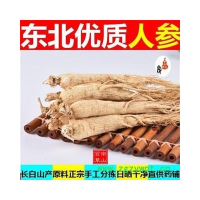 长白山人参 东北特产人参 手选日晒500g