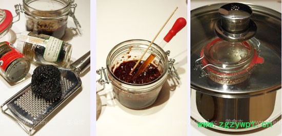 水晶肥肝配樱桃黑松露酱