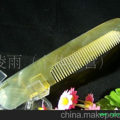 批发供应天然黄牛角梳