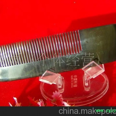 批发供应天然黑牛角梳 水牛角梳