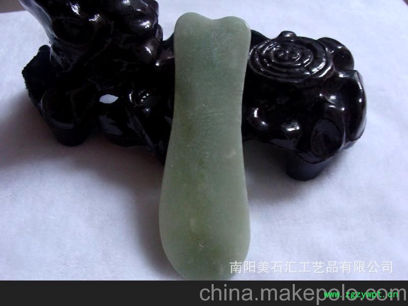 美石汇 礼品工艺品东北岫玉-女性必备时尚美容刮痧板