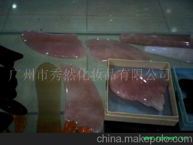 各种粉晶水晶玉石刮痧板-粉晶刮痧板