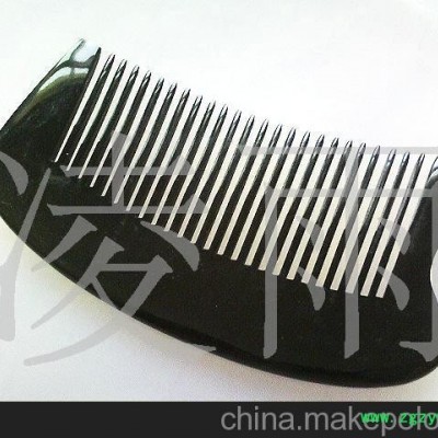 批发供应天然水牛牛角梳