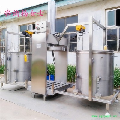 大型中药渣压榨机 果蔬中药材深加工果酒酵素固液分离压榨机 液压压榨机