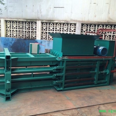 供应中药材打包机 涂料桶压扁机 20吨立式小型废纸打包机批发