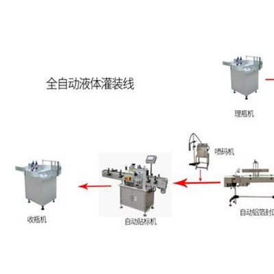 全自动液体灌装机生产线   全自动矿泉水饮料灌装流水线  2-8头全自动液体灌装机