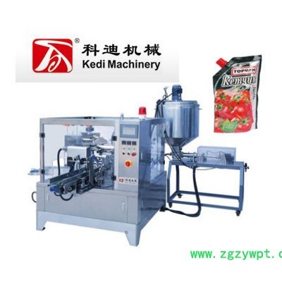 **科迪全自动给袋式包装机组 液体灌装机 包装机械 食品包装机 番茄酱豆瓣酱果酱辣椒酱