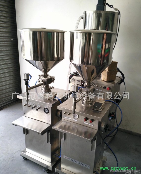 半自动膏霜灌装机，膏体定量灌装机，气动灌装机