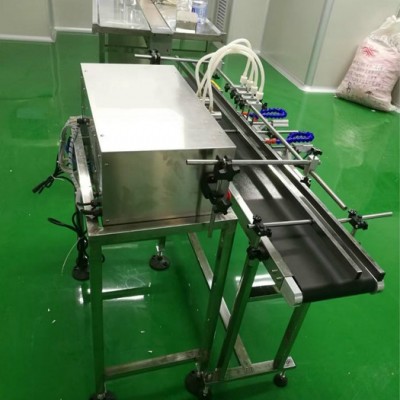 批发四头中药水液体自吸灌装机  PLC控制液体流水线自动灌装机