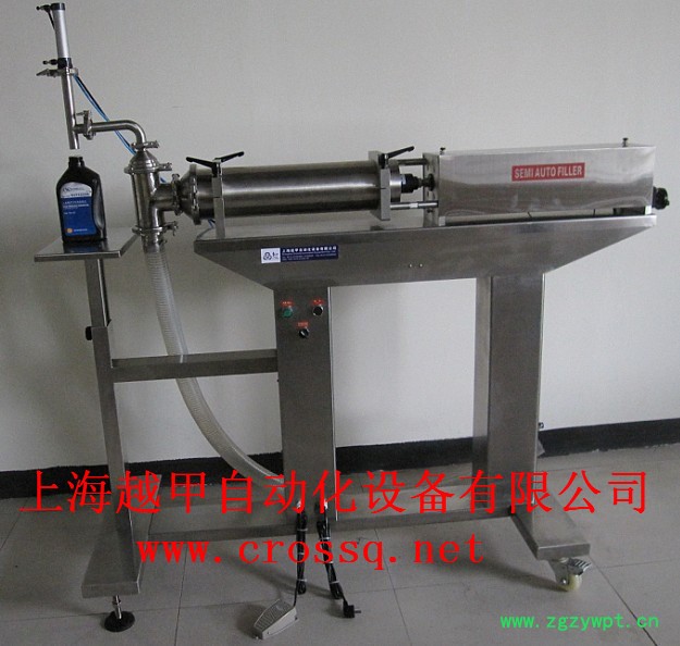 供应越甲半自动立式液体灌装机FM-SLV