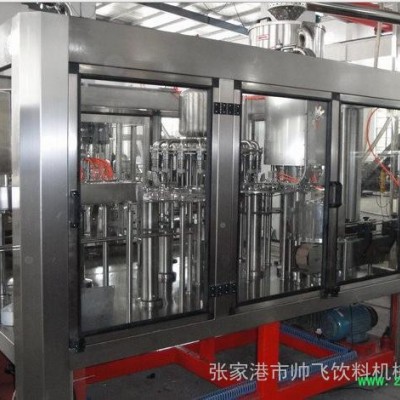 玻璃瓶汽水饮料灌装生产线 含气饮料灌装生产线