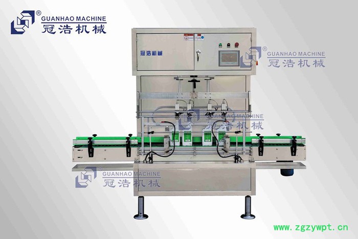 厂家供应冠浩GCP-12A  4头流量计式灌装机液体灌装机