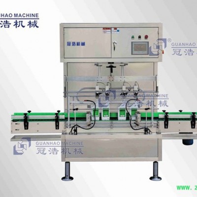 厂家供应冠浩GCP-12A  4头流量计式灌装机液体灌装机